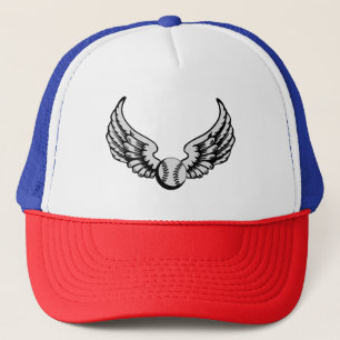 Flying Baseball (Ball) for Baseball Lovers Trucker Hat