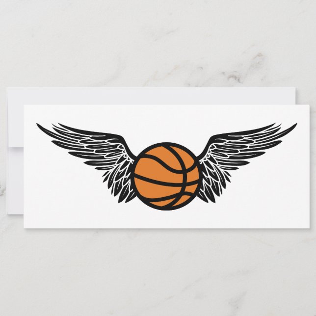 flying basketball invitation (Front)