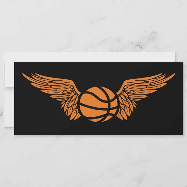 flying basketball invitation (Front)