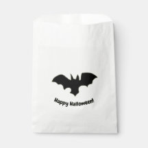 Flying Bat on yellow favour bag