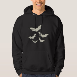 Flying Bats Creepy Gothic Costume Cool Animal Hall Hoodie