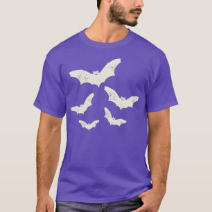 Flying Bats Creepy Gothic Costume Cool Animal Hall T-Shirt