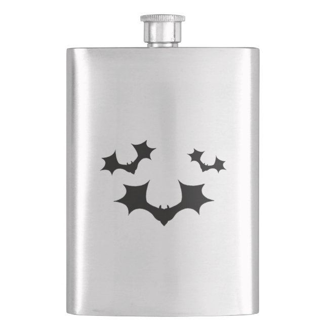 Flying Bats Flask (Front)