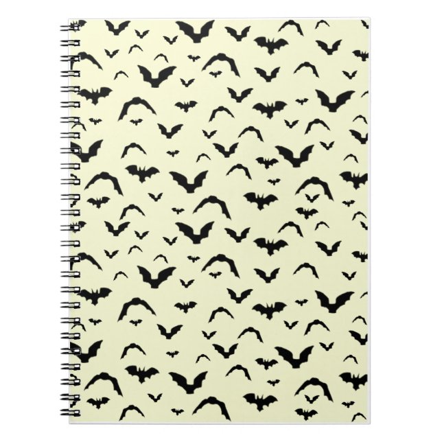 Flying Bats on Yellow Notebook (Front)