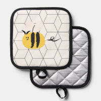 Flying bee, cute doodle 