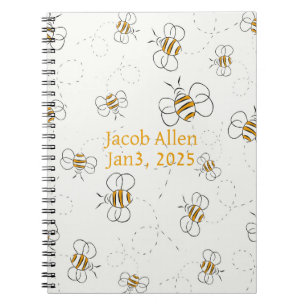 Flying Bees Baby Notebook