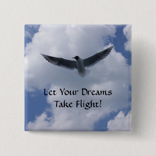 Flying Bird Button Pin