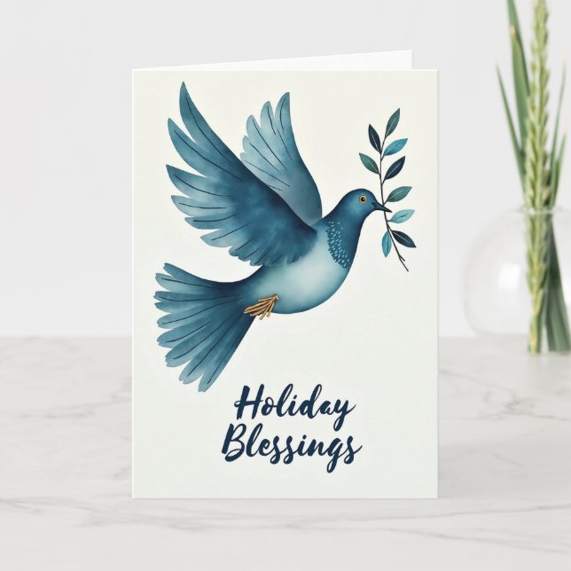 Flying Bird Christmas Card (Front)