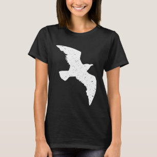 Flying Bird Cool Minimalist Distressed Graphic Bir T-Shirt