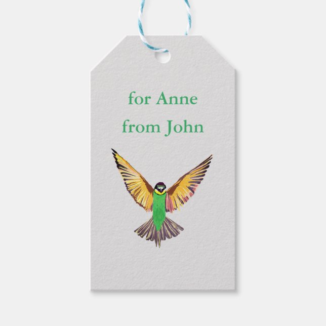 Flying Bird Gift Tags (Front)