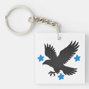 flying bird key ring