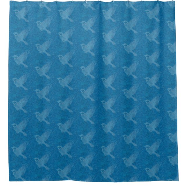 Flying Bird Shower Curtain (Front)