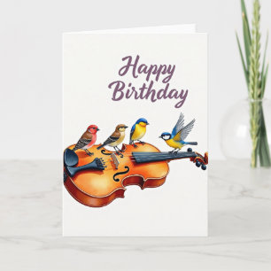 Flying Birds Birthday Card