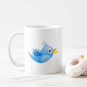 Flying Birds Illustration   Nature & Wildlife Art Coffee Mug