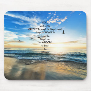Flying Birds In Heaven Serenity Prayer  Mouse Mat