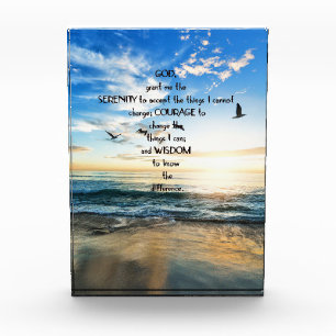 Flying Birds In Heaven Serenity Prayer  Photo Block