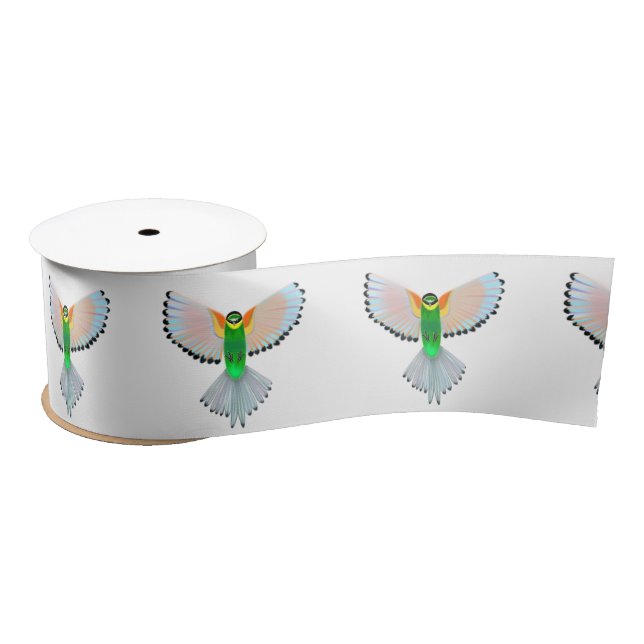 Flying Birds Ribbon Satin Ribbon (Spool)