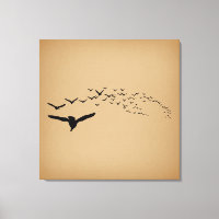 Flying Birds Vintage Art