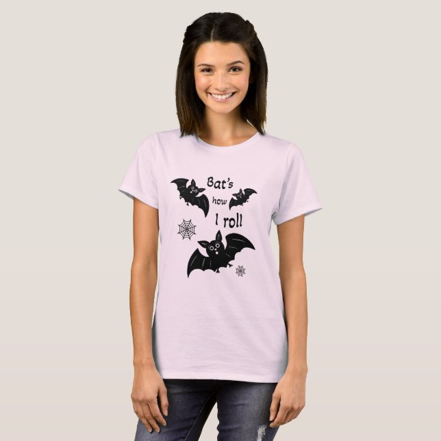 Flying black bats T-Shirt (Front Full)