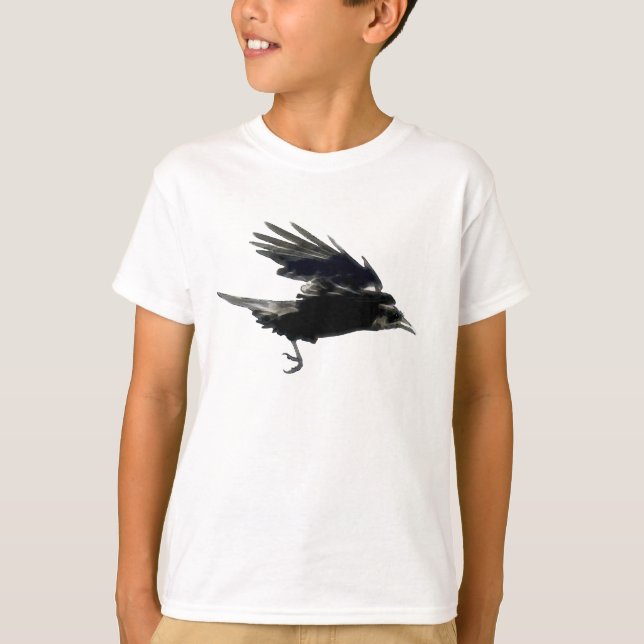 Flying Black CROW Art Fashion Shirt (Front)