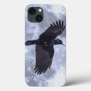 Flying Black Raven Gothic, Celtic, Wildlife iPhone 13 Case