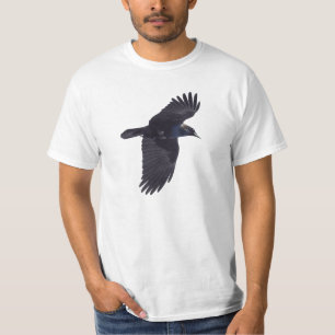 Flying Black Raven Gothic, Haida, Wildlife T-Shirt