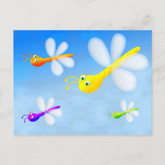 Flying Bugs Postcard