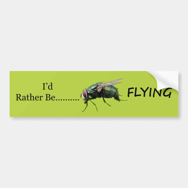 Flying BumperSticker Bumper Sticker (Front)