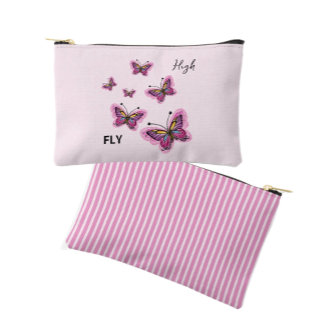 Flying butterflies accessory pouch