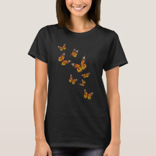 Flying Butterflies Butterfly Gardener Entomologi T-Shirt