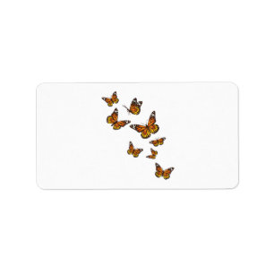 Flying Butterflies - Butterfly Lover Gardener Ento Label