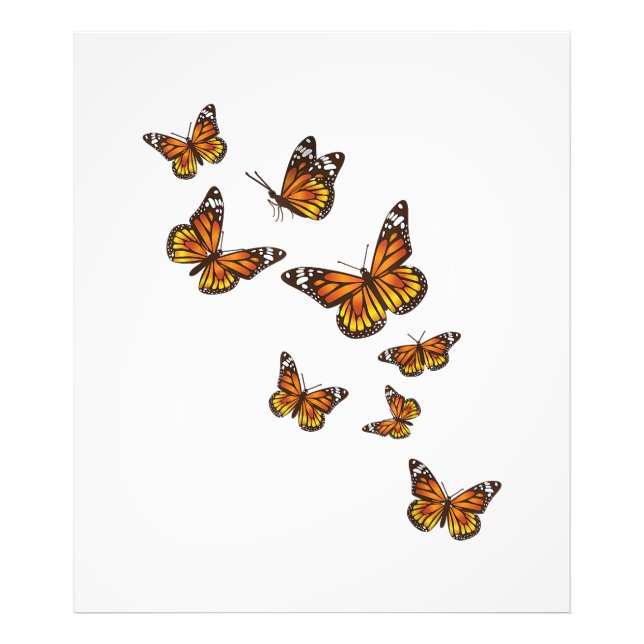 Flying Butterflies - Butterfly Lover Gardener Ento Photo Print (Front)