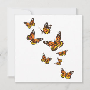 Flying Butterflies - Butterfly Lover Gardener Ento Save The Date