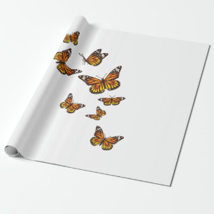 Flying Butterflies - Butterfly Lover Gardener Ento Wrapping Paper