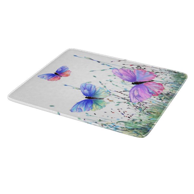 Flying Butterflies Cutting Board (Corner)