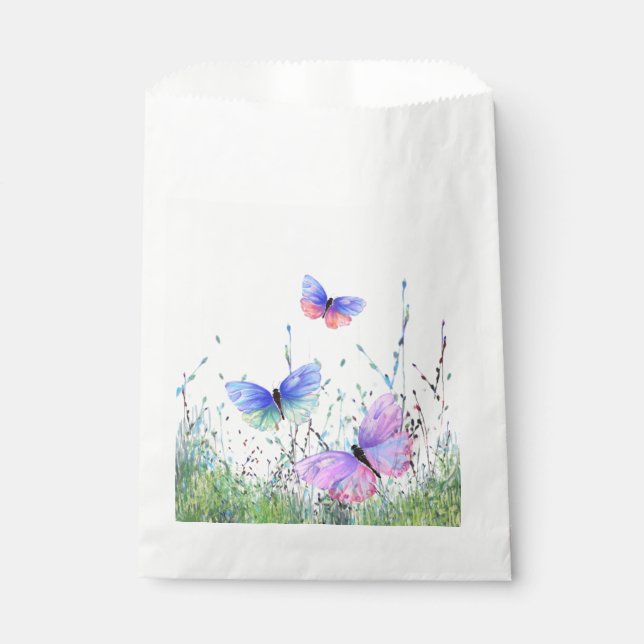 Flying Butterflies Favour Bag (Front)