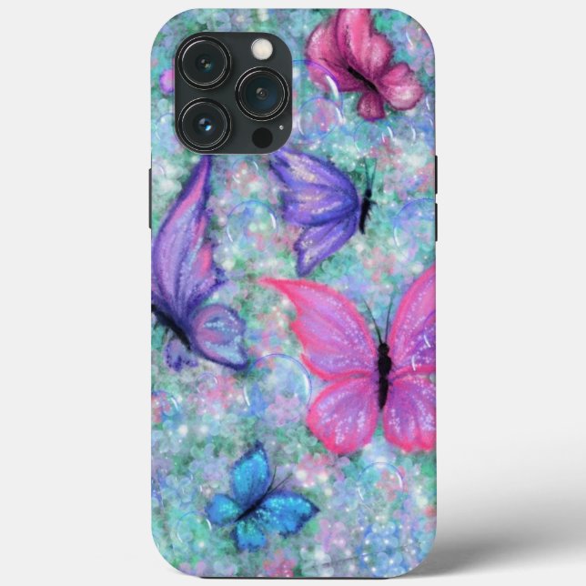 Flying Butterflies iPhone Case (Back)