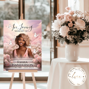 Flying butterflies Memorial Welcome sign