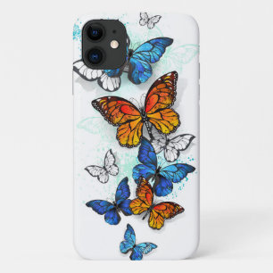 Flying Butterflies Morpho and Monarch iPhone 11 Case