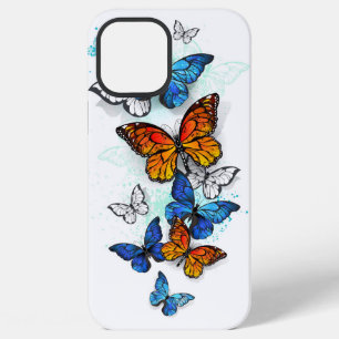Flying Butterflies Morpho and Monarch iPhone 12 Pro Max Case