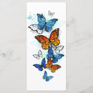Flying Butterflies Morpho and Monarch Menu