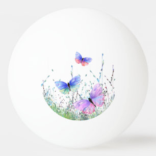Flying Butterflies Ping Pong Ball