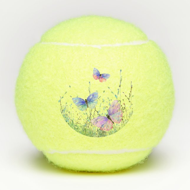Flying Butterflies Tennis Balls (Front)