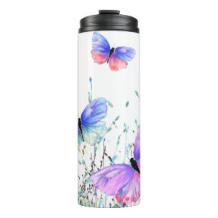 Flying Butterflies Thermal Tumbler