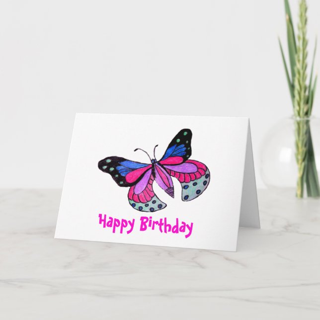 Flying Butterfly Card (Front)