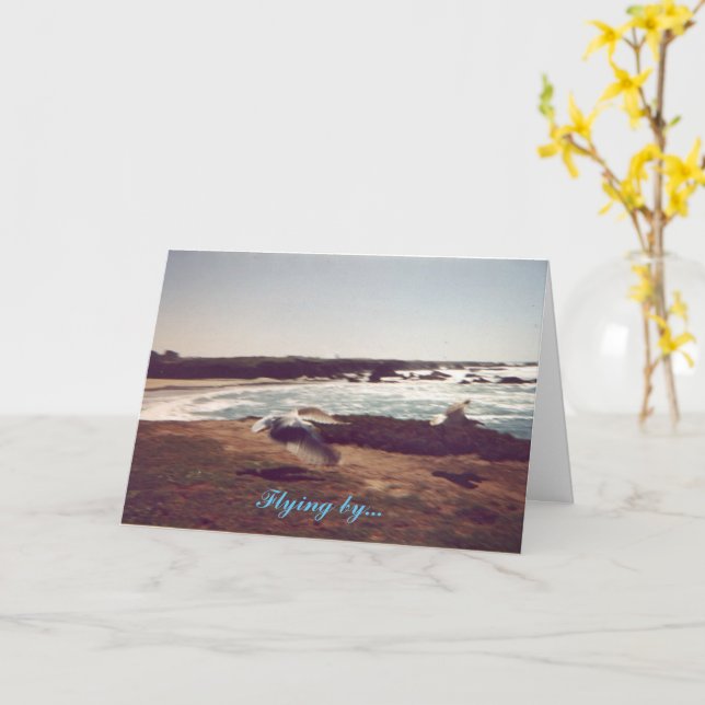 Flying By Father's Day Card (Yellow Flower)