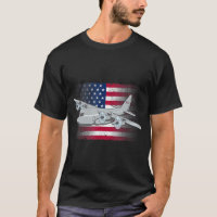 Flying C-130 American Flag Military Aeroplane C130