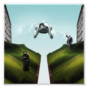 flying car photo print