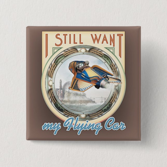 Flying Car Square Button (Front)