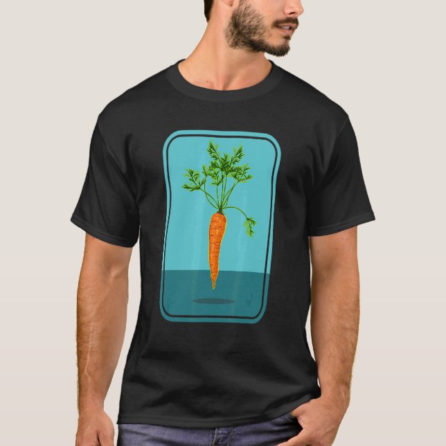 Flying carrot Levitating vegetable T-Shirt (Front)